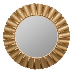 Miroir d'arts de mur de fer à haute demande tendance miroir mural en métal rustique encadré de Style de toile indienne pour le salon - Product Image 1