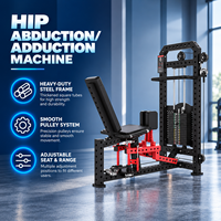 Machine d'abduction et d'adduction des hanches BN Commercial pour l'entraînement des adducteurs et des fessiers, idéale pour les centres de fitness hôteliers