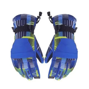 Cowhide Leather Heated <b>Ski</b> <b>Gloves</b> Waterproof Sports Hand Warmth Skiing <b>Gloves</b> Snowboard Racing Fall Line Short Cuff <b>Ski</b> <b>Gloves</b> - Product Image 4