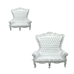 Chaises Roi Et Reine Trône Pas Cher Design Personnalisé Chaise de luxe Haute Qualité Location de Mariage Blanc Grand Lion Produits Indonésie - Product Image 4