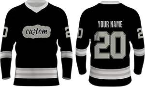 Le plus populaire concevez votre propre logo uniforme de hockey sur glace grande taille pour adulte - Product Image 4