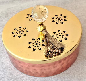 Top Selling Luxury Metal Jar Candle With Decorative Lid in Wholesale Price From India - Product Image 2