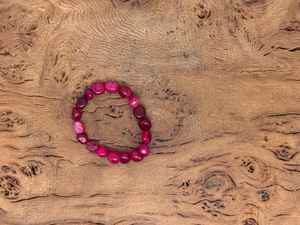 High Quality Pink Agate Tumbled <b>Beads</b> Stone <b>Bracelet</b> Crystal Gemstone Fashion Jewelry <b>Men</b> and Women Gift Energy Wholesaler - Product Image 4