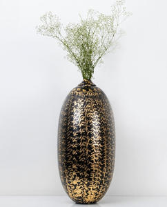 Modern Classic Premium Quality Home Decor Tabletop Metal <b>Vase</b> Handcrafted Glass Iron Aluminum Elegant Metal Flower <b>Vase</b> - Product Image 1