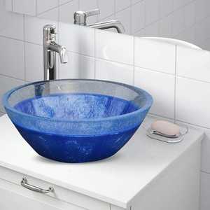 Fregadero de lavabo de resina epoxi de alta calidad, excelente mármol hecho a mano con escurridor para Hotel, hogar, Villa, uso en el baño, venta al por mayor - Product Image 6