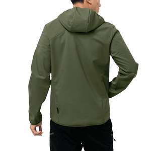 Chaqueta Softshell Ligera de Poliéster para Hombre 2026, Chaqueta Larga Informal para Exteriores, Invierno, Senderismo, con Capucha, Cuello de Lona, Nuevo Diseño OEM - Product Image 3