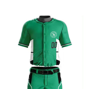 Wholesale In-Stock High Quality Men's Breathable Quick Dry Baseball <b>Softball</b> Sportswear <b>Uniforms</b> <b>Custom</b> Logo Designed Sets 100% - Product Image 4