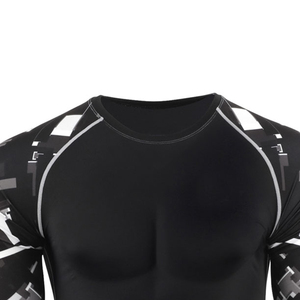 Haut de sport personnalisé à manches longues, léger et compressif, avec design Airflow, idéal pour le jogging - Product Image 5