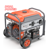 Générateur double carburant essence/GPL 10 kW 511004, 520 cm³, 40 L, démarrage électrique portable, 230 V 400 V 50 Hz, alimentation de secours