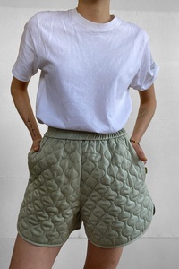 Pantalones Cortos de Mujer Acolchados y Acolchados de Poliéster Reciclado de Nueva Tendencia 2024, OEM Personalizado, Transpirables, Cómodos, con Bolsillos Laterales, Ecológicos, 2 Piezas - Product Image 5