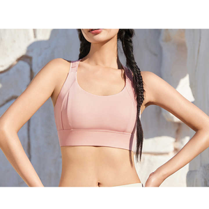 Tenues pour femmes séchage rapide corps façonnage sans couture Sport soutien-gorge taille haute Yoga haut tendance côtelé haut d'entraînement - Product Image 3