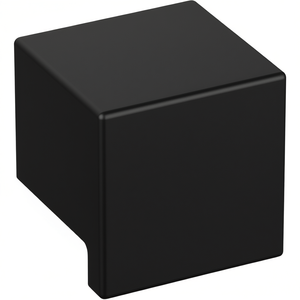 HEWI 547.32B4 Deep Black Matt Plastic Furniture Knob 90 Deep Black Matt Cabinet Organizer - Product Image 3