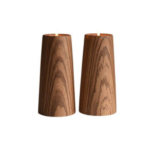 Vente chaude Accueil Table Bougeoir Décoratif Nouveau Vintage Forme Ronde En Bois Bougeoir Meilleure Qualité Bougeoir En Bois - Product Image 1