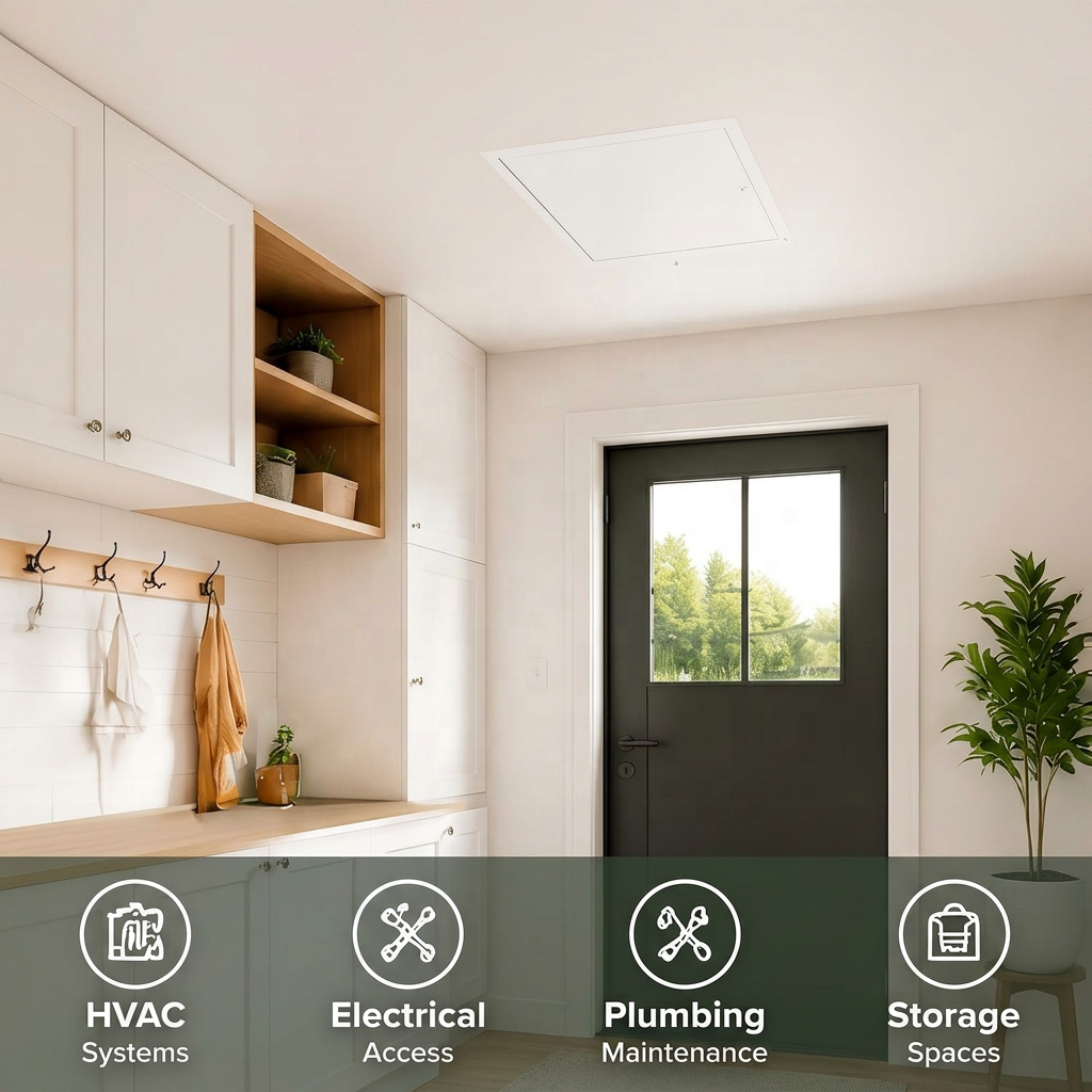 Wholesale Aluminum Ceiling Access Panels Metal Flush-Mount Wall Vents Suitable For Commercial/Residential Buildings Hospitals · image 4