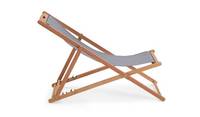 Chaise longue de jardin pliable en teck massif Elisa, moderne et portable, pour hôtel et parc, utilisation en extérieur