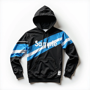 Sudadera con Capucha de Invierno para Hombre, Estilo Urbano, Holgada, Personalizable, Duradera, Transpirable, de Forro Polar, Sublimada, 100% Poliéster - Product Image 4