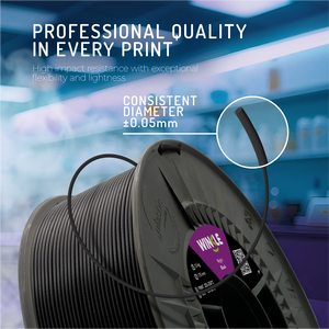 Filamento de Impresión 3D WINKLE PP Polipropileno 1.75mm 1kg para FDM, Resistente a la Humedad y Agentes Químicos, 3 Colores - Product Image 3