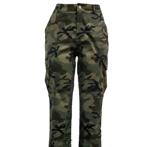 กางเกงวอร์มลำลองของผู้หญิงกางเกงโยคะกางเกงคาร์โก้แบบมีเชือกผูก - Product Image 1