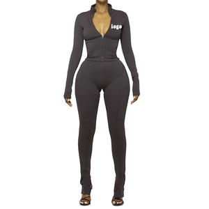 ชุดวอร์มแบบรูดซิปสำหรับผู้หญิงชุดวอร์ม2025สำหรับใส่วิ่งชุดกีฬา - Product Image 4