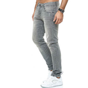 Pantalones vaqueros rasgados lisos para hombre, ropa informal, de la mejor calidad, diseño ajustado, a la moda, novedad de 2023 - Product Image 1