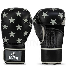 Guantes de Boxeo Profesionales de Cuero con Palma Antideslizante y Cierre de Velcro, Logotipo Personalizado para Entrenamiento de Adultos - Product Image 1