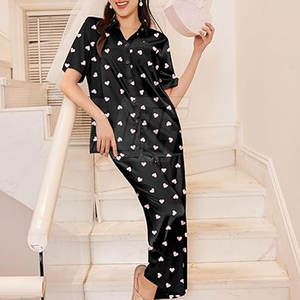 Conjunto de Pijama para Mujer, Estilo Nuevo, Tela Premium, Ajuste Cómodo, Vestido de Noche - Product Image 2