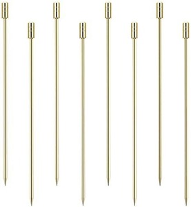 Elegant Stainless Steel <b>Cocktail</b> Picks Metal Fruit <b>Stick</b> Reusable Skewers for Drink Decor - Product Image 1