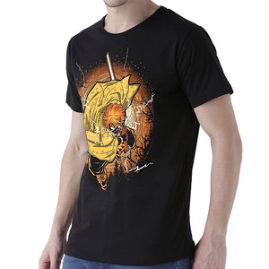Camiseta Casual de Manga Corta para Hombre, Corte Holgado, 100% Algodón, Personalizada con Serigrafía, Estilo Hip Hop Urbano, Logotipo OEM - Product Image 2