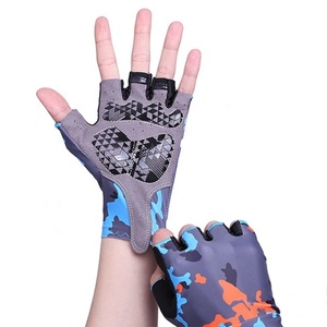 Half-Finger Anti-Slip Racing Gloves Shock <b>Absorbing</b> Padded Protection Breathable Workout Training Fitness Sports Cycling - Product Image 3