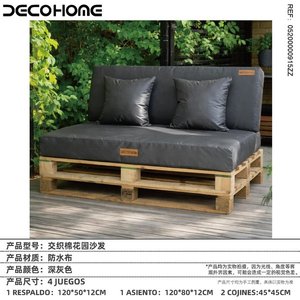 Linen Canvas 4-Piece Premium Quality Outdoor Furniture Set Garden <b>Pallet</b> Sofa Cushion for Patio Terrace Hot <b>Sale</b> 52 Gift Ideas - Product Image 1