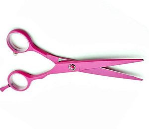 Biểu tượng tùy chỉnh màu Hồng dao cạo cạnh cắt tóc chuyên nghiệp kéo thép không gỉ Barber <span class=keywords><strong>Saloon</strong></span> tóc Shears - Product Image 5