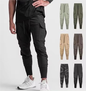 Logo personnalisé hommes XL grande taille pantalon de jogging respirant coton blanc pantalons de survêtement Fitness Sport Gym cordon Cargo pantalon - Product Image 3