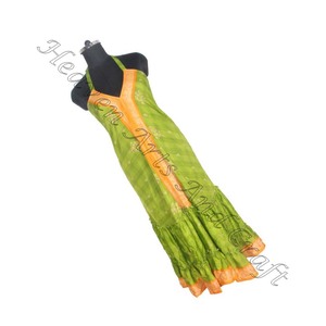 Saree / Sari / Shari indien et pakistanais vêtements de l'inde Hippy Boho chaud Sexy à la recherche de femmes portent des Spaghetti en soie Vintage - Product Image 3