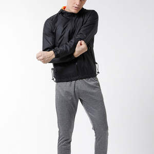 Chaqueta Cortavientos para Hombre, Nueva Moda, Color Liso, con Capucha, Precio Bajo, Logotipo Personalizado Impreso - Product Image 4