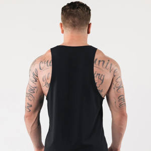 Vêtements de sport pour hommes de marque supérieure, débardeur de sport décontracté personnalisé avec col rond, coton et élasthanne, débardeur musculaire pour la musculation et l'entraînement en salle de sport - Product Image 5