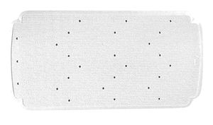 Tappetino da doccia antiscivolo in gomma bianca 78x36 cm (Dintex 01-225) - Product Image 1