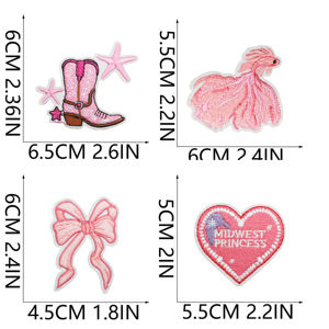 Serie de Parches Bordados Termoadhesivos Pink Coastal Dream - Product Image 5