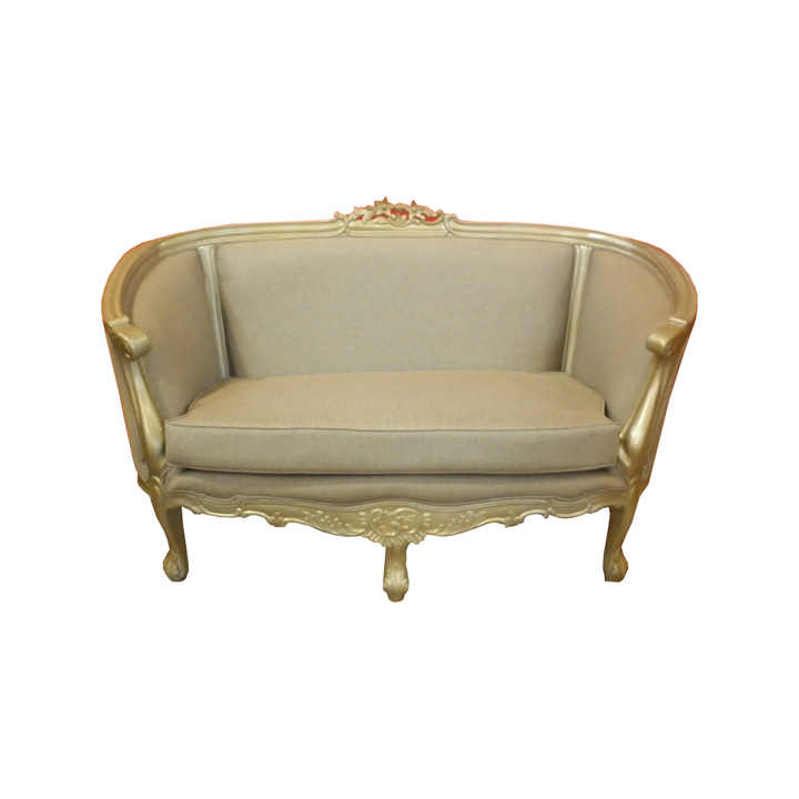 French Sofa 2 Seats Home Furniture - Mahogany Classic Furniture