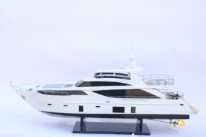PRINCESSE EN BOIS SUPERYACHTS 30M Modèle de bateau de vitesse Modèle de vitesse en bois peint à la main - Product Image 4