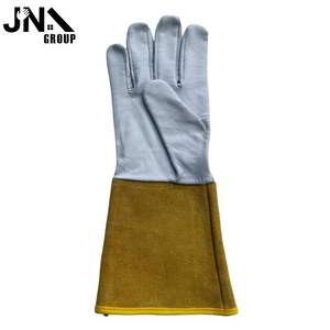 Vente en gros de fabricants de gants de soudage Tig en cuir de chèvre blanc doux pour hommes en peau de vache, argon de travail - Product Image 2