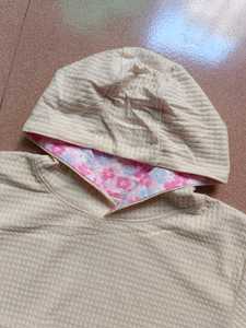 Sweat-shirt à capuche imprimé à la mode tricoté de couleur ivoire pour filles mignonnes 100% coton du Bangladesh - Product Image 3