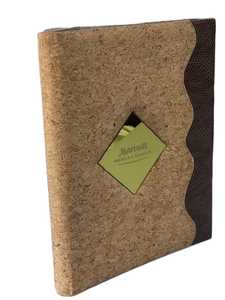 Fabriqué à la main de luxe hôtel Menu dossier verre Logo liège conception A4 taille PU cuir couleur personnalisée Logo Restaurants facture couvre - Product Image 6