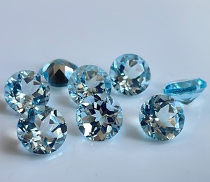 พลอยสกายบลูโทแพซทรงกลมเจียระไนขนาด 11 มม. - พลอยสกายบลูโทแพซทรงกลมแบบหลวม - Product Image 2