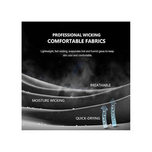 เสื้อออกกำลังกายผู้ชาย เสื้อวิ่ง เสื้อยิม แห้งเร็ว แขนสั้น ระบายอากาศ ซับเหงื่อ ผ้าฝ้าย 100% แบบลำลอง - Product Image 6
