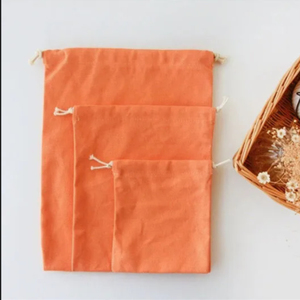 กระเป๋าเก็บเครื่องสำอางที่ทันสมัยพิมพ์โลโก้ตามสั่งถุงผ้าแคนวาสจากผ้าฝ้ายรีไซเคิลพร้อมที่ปิดสาย - Product Image 3