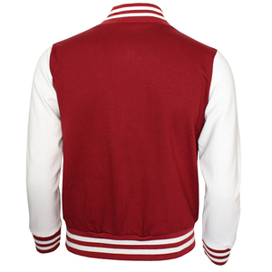 Veste universitaire d'hiver décontractée de qualité supérieure personnalisée OEM à col montant avec fermeture à bouton recouvert vente en gros de logo à motif solide - Product Image 5