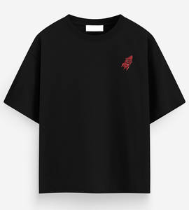 T-shirt en coton surdimensionné 220g avec logo personnalisé, respirant, broderie DTG et sérigraphie pour chemises de printemps pour hommes - Product Image 3