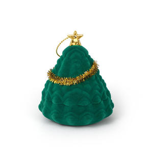 Boîte à bijoux de Noël Jeulia pour bagues - 3 styles élégants en papier, PC, bois et satin - Product Image 4