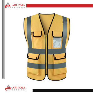 Chaleco reflectante de alta visibilidad, ropa de seguridad, barata, paquistaní - Product Image 6