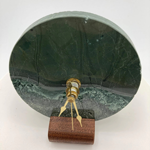 The CRAFT EXIM Luxury Natural Marble Quartz Art Deco Desk <b>Clock</b> <b>Battery</b> Operated Handcrafted Home Office Timepiece - Product Image 1